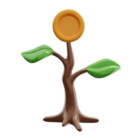 Growth money  3D Icon