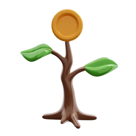 Growth money  3D Icon