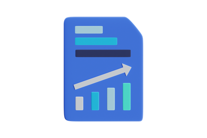 Growth Paper  3D Icon