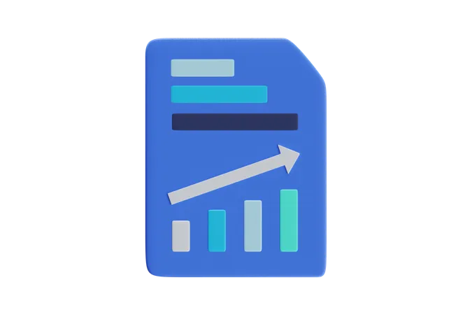 Growth Paper  3D Icon