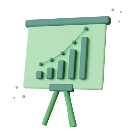 Growth Presentation  3D Icon