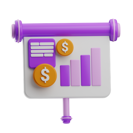 Growth Presentation  3D Icon