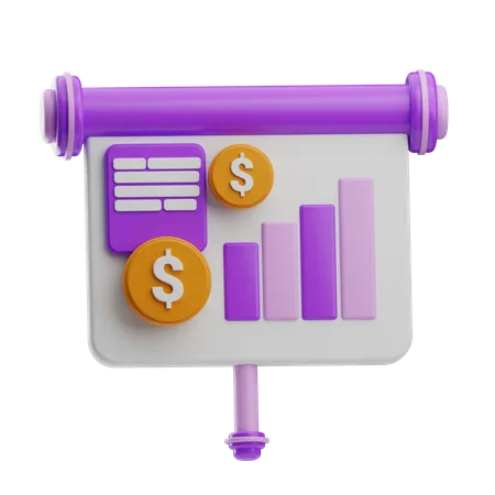 Growth Presentation  3D Icon