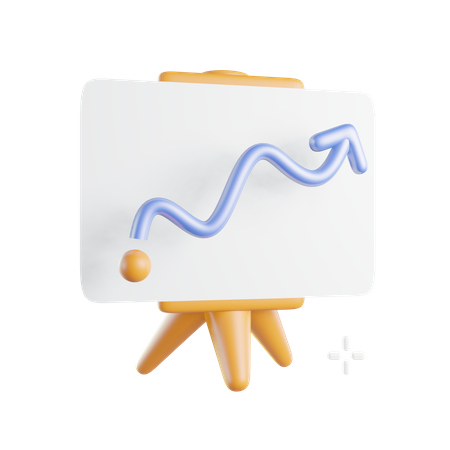 Growth Presentation  3D Icon
