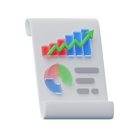 Growth Report  3D Icon