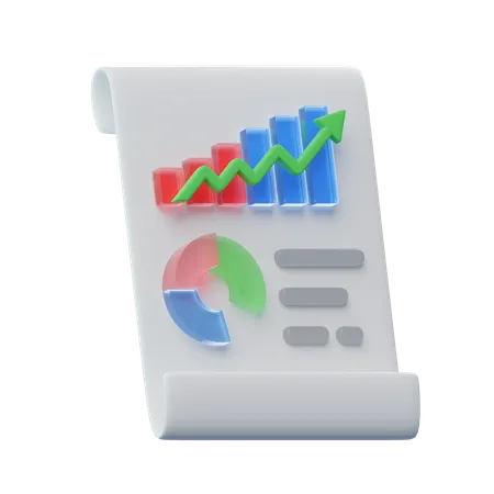 Growth Report  3D Icon