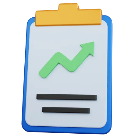 Growth Report  3D Icon