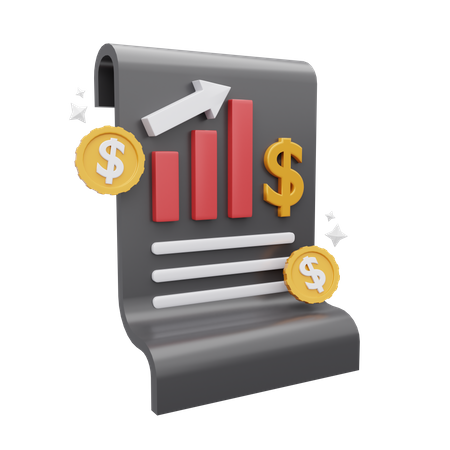 Growth Report  3D Icon