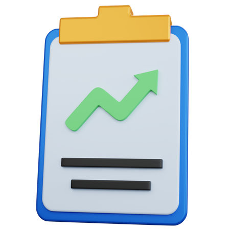 Growth Report  3D Icon