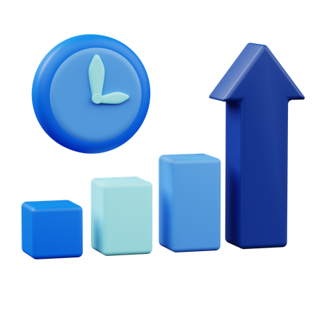 Growth Statistict  3D Icon