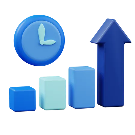 Growth Statistict  3D Icon