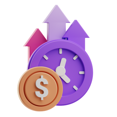 Growth Time  3D Icon