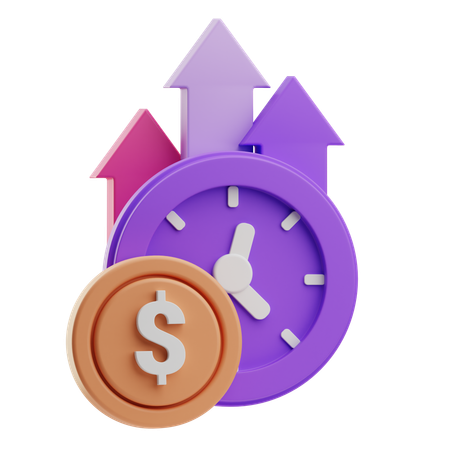 Growth Time  3D Icon