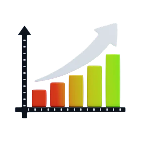 Growth Trends  3D Icon