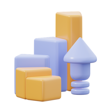 Growth Up  3D Icon