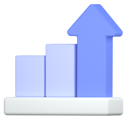 Growth upward  3D Icon