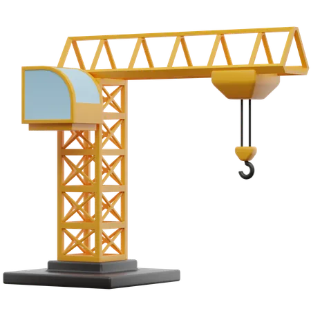 Gru a torre da costruzione  3D Icon