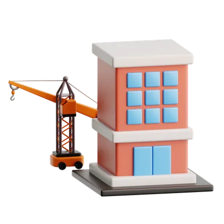 Gru da cantiere  3D Icon