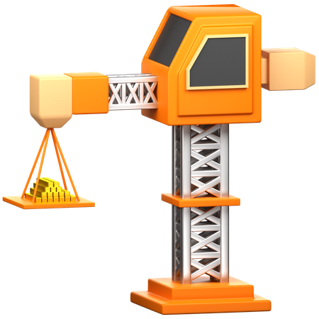 Grua  3D Icon