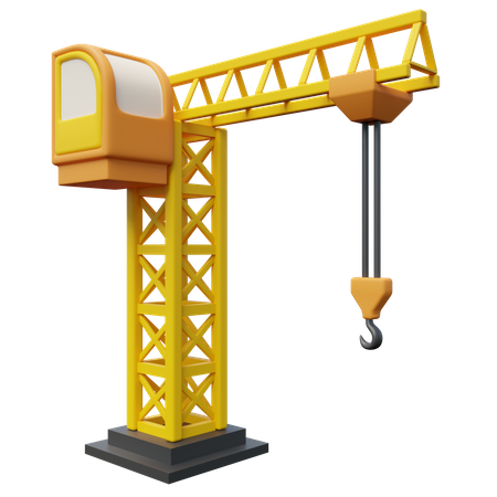 Grua de construccion  3D Icon