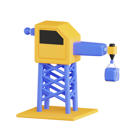 Grua de construccion  3D Icon