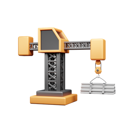Grua de construccion  3D Icon