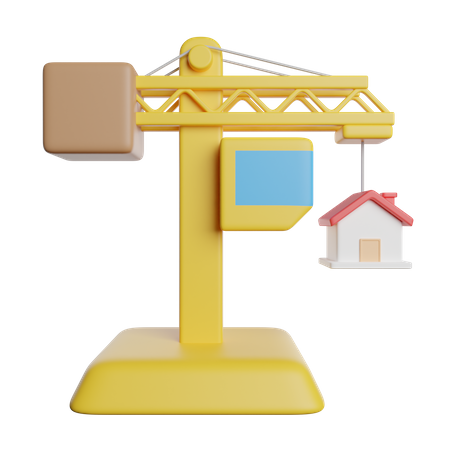 Grua de construccion  3D Icon