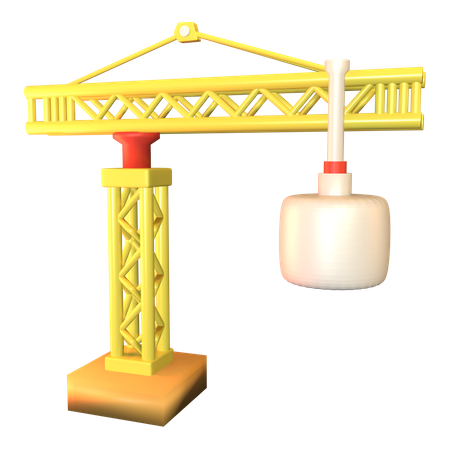 Grua de construccion  3D Icon