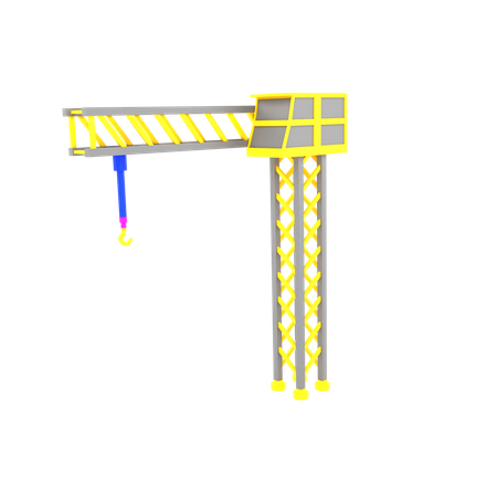 Grua industrial  3D Icon