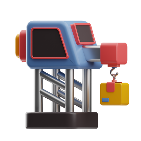 Grua industrial  3D Icon