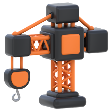 Grue de chantier  3D Icon