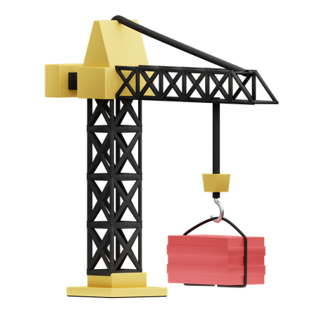 Grue de chantier  3D Icon