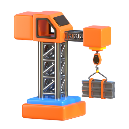 Grue de chantier  3D Icon