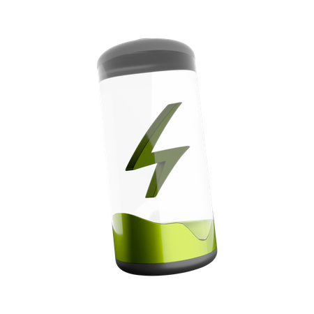 Grüne Batterie  3D Icon