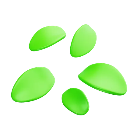 Grüne Blätter  3D Icon