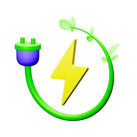 Grüne Energie  3D Icon