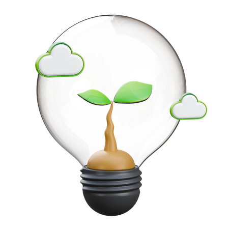 Grüne Energie  3D Icon