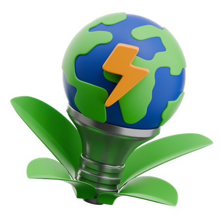 Grüne Energie  3D Icon
