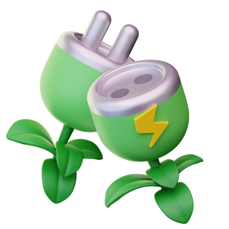 Grüne Energie  3D Icon