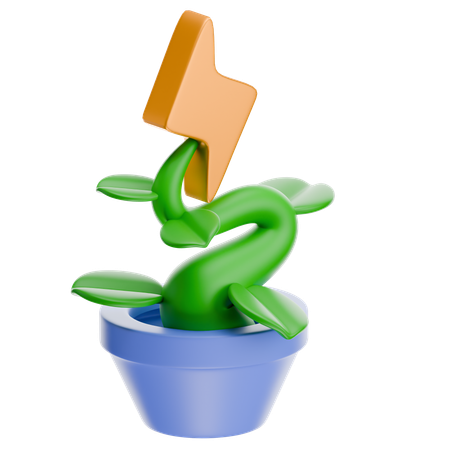 Grüne Energie  3D Icon