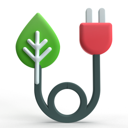 Grüne Energie  3D Icon