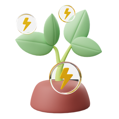 Grüne Energie  3D Icon
