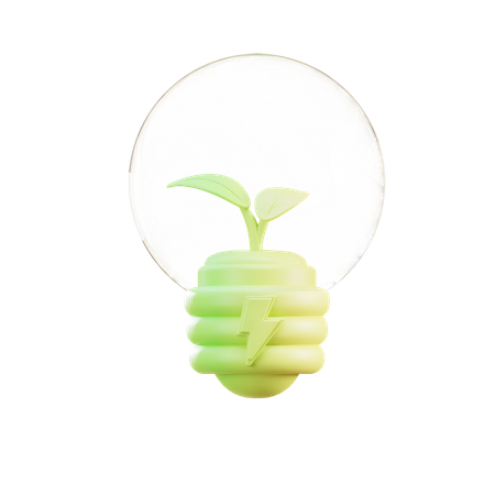 Grüne Energie  3D Illustration