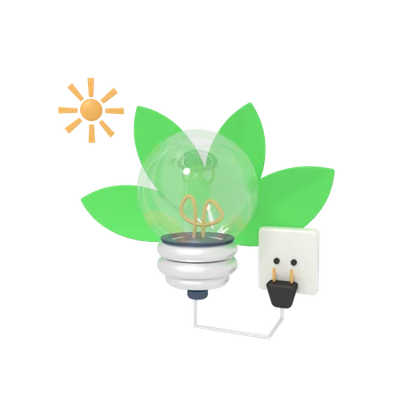 Grüne Energie  3D Icon