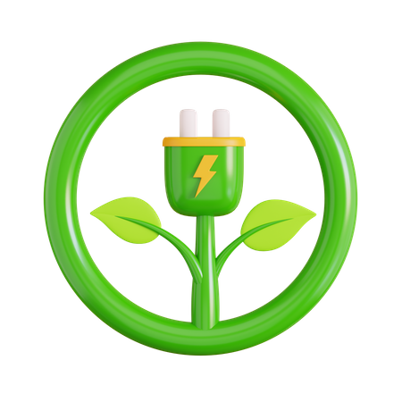 Grüne Energie  3D Icon