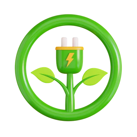 Grüne Energie  3D Icon