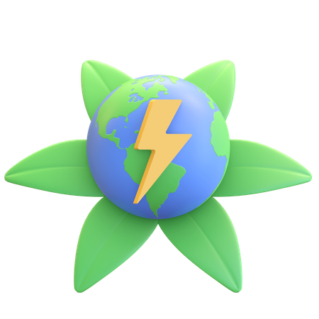 Grüne Erde  3D Icon