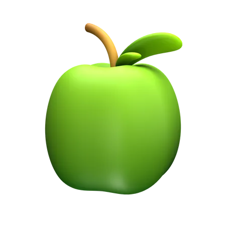 Grüne Paprika  3D Icon