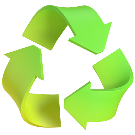 Grüne Pfeile recyceln  3D Icon