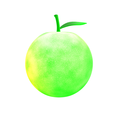 Grüner Apfel  3D Icon